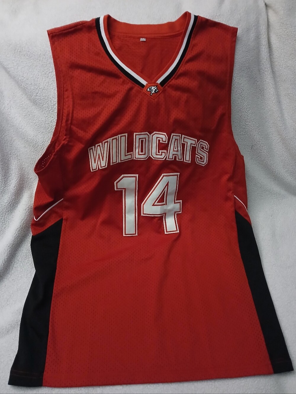 Source Unknown Red Wildcats Basketball Jersey with Black Accents - #14